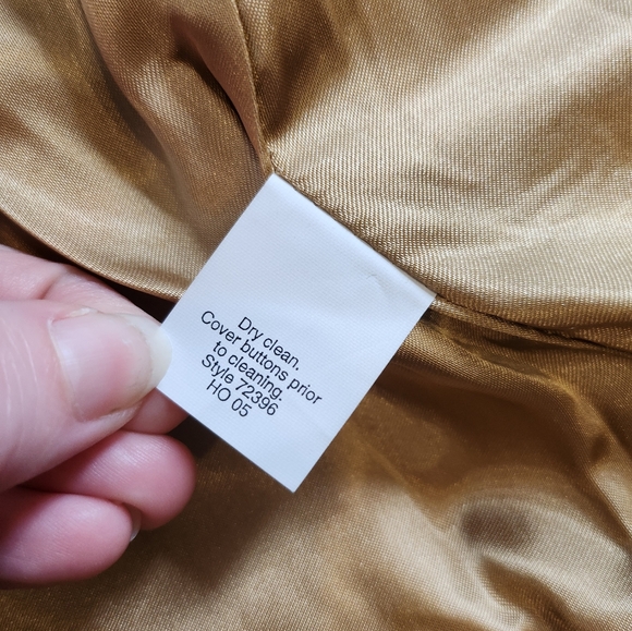 J. Crew Wool Tweed Tan Sparkly Button Fancy Blazer Jacket - Picture 6 of 9